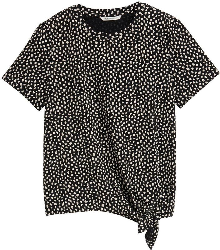 TOM TAILOR DENIM - Shirt - Zwart/Wit