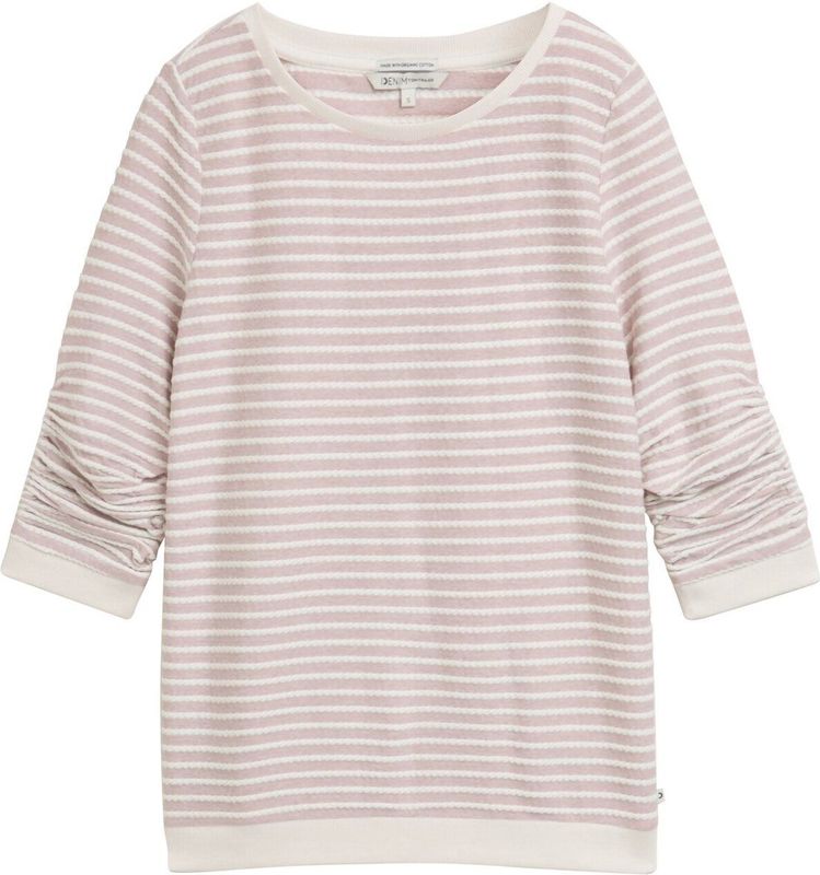 Tom Tailor - 1039980 - Sweatshirt - Gestreept - Jacquardstof