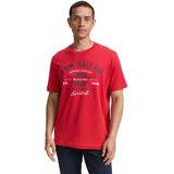 TOM TAILOR - 12830 - T-shirt - Samba Red - Katoen