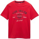 TOM TAILOR - 12830 - T-shirt - Samba Red - Katoen