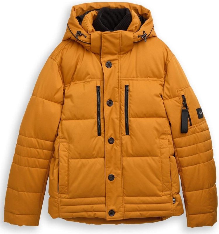 TOM TAILOR - Winterjas - Pueblo/Zwart - Gewatteerde Jas - Met Capuchon