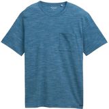 TOM TAILOR - Shirt - Opaal - Pastelblauw - Zwart