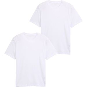 T-shirt - Wit - Regular Fit - Ronde Hals - Korte Mouwen