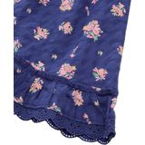 TOM TAILOR - A-lijn Rok - Donkerblauw - Bloemenprint - Katoen