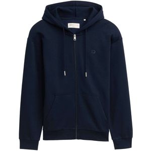 Tom Tailor - Capuchonsweatvest - Sky captain blue - Met Geborduurd Logo