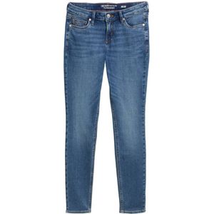 TOM TAILOR DENIM - Jeans - Donkerblauw - Skinny - Mid Waist