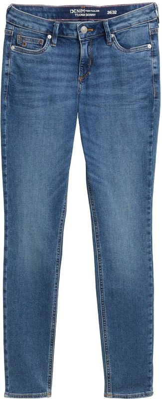 TOM TAILOR DENIM - Jeans - Donkerblauw - Skinny - Mid Waist