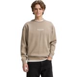 TOM TAILOR DENIM - Sweatshirt - Greige/Wit