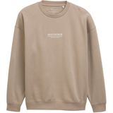 TOM TAILOR DENIM - Sweatshirt - Greige/Wit