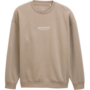 TOM TAILOR DENIM - Sweatshirt - Greige/Wit