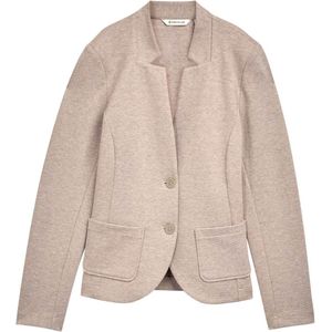 Tom Tailor - Korte Damesblazer - Mêlee - Katoenmix - Regular Fit