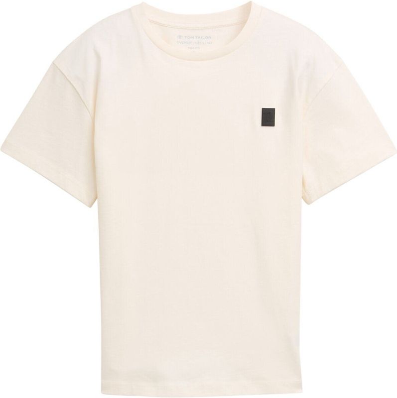 Tom Tailor - T-shirt - Soft cream white - Oversized - Voor Jongens