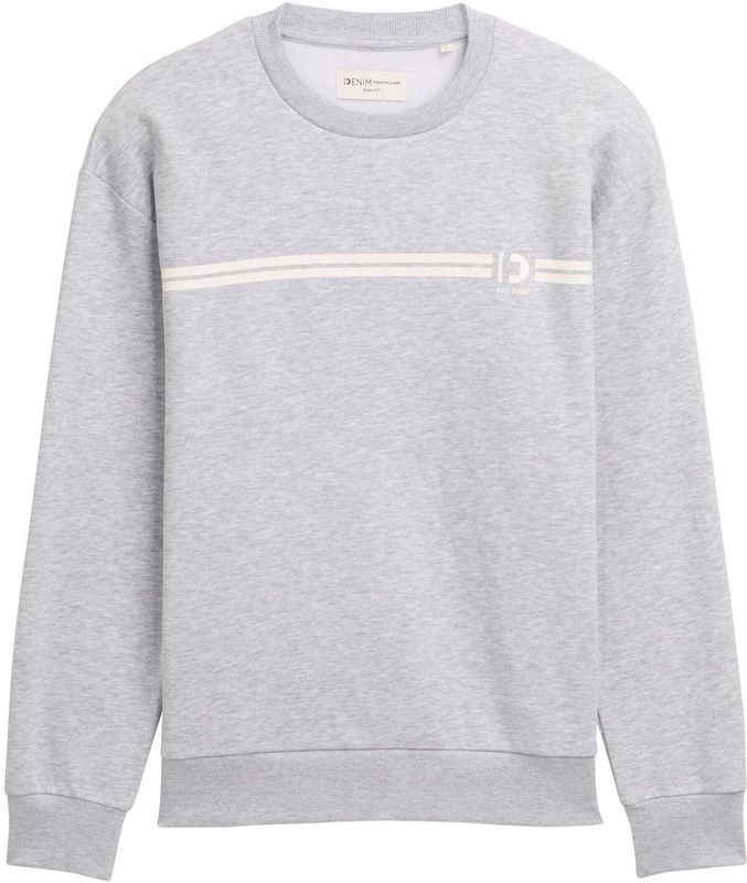 Tom Tailor Denim - Regular Fit - Sweatshirt - Effen - Katoenmix
