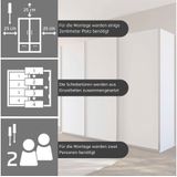 rauch Schwebetürenschrank "Kleiderschrank Schrank OTTO´S CHOICE Garderobe AGORDO", (in zwei Griff-Farben), Top Innenausstattung, in 4 Breiten und 2 Höhen MADE IN GERMANY