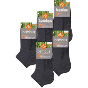 Nur Die Sokken ' Bambus Sneaker '  antraciet