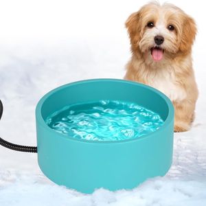Verwarmde waterbak voor honden, winter koud weer huisdier