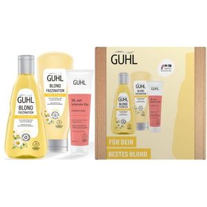Guhl Blond Voordeelset - Inhoud: shampoo, conditioner en kuur - 550 ml - haartype: blond, blond, fijn