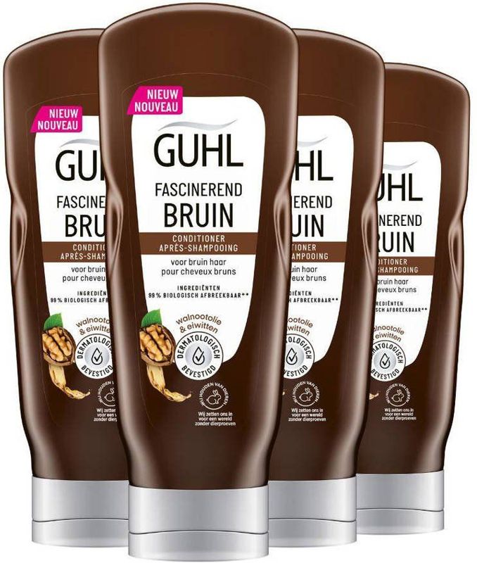4x Guhl Conditioner Colorshine Fascinerend Bruin 200 ml