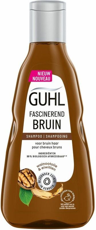 Guhl Shampoo Fascinerend Bruin - 4 x 250 ml - Voordeelverpakking