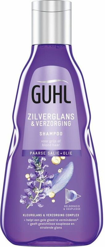 Guhl Zilverglans & Verzorging Shampoo - 4 x 250 ml - Voordeelverpakking