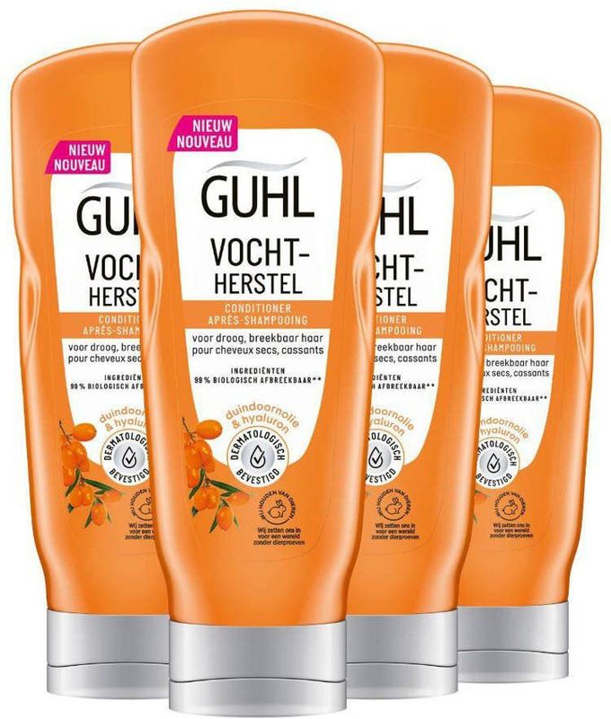 4x Guhl Vochtherstel Conditioner 200 ml