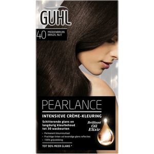 3x Guhl Pearlance Intensieve Crème-Haarkleuring 40 Middenbruin Brazil Nut 117 ml