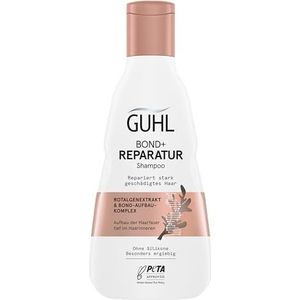 Guhl BOND+ reparatieshampoo - inhoud: 250 ml - herstelt sterk beschadigd haar - opbouw van de haarvezel diep in het haar - zonder siliconen - bijzonder zuinig