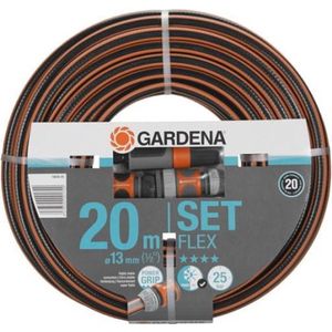 GARDENA - Comfort FLEX - 6-delige Tuinslangset Tuinslang - 20 Meter - 13 mm