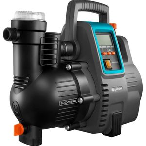 Gardena Comfort hydrofoorpomp 5000/5E LCD: energiezuinig, capaciteit 5000 l/u, 1300W motor met thermische veiligheidsschakelaar, droogloopbeveiliging, grijs/zwart