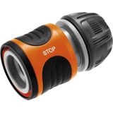 GARDENA waterstop 13 mm (1/2"") en 15 mm (5/8""): Steekaansluiting met aquastop, Power Grip, hoge slangklemkracht, eenvoudig te verwisselen (18213-20)