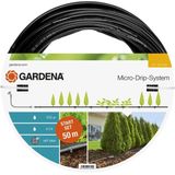 GARDENA startset L voor rijplanten: Micro-Drip-systeem verlenging 50 m voor startsets voor plantenrijen, Eenvoudige installatie, Waterbesparende besproeiing (13013-20)