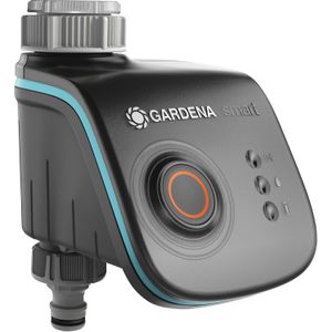 Gardena smart Water Control: intelligente besproeiingscomputer, bestuurbaar via smart app, vorstwaarschuwing, beproefde ventieltechniek, geschikt voor Micro-Drip-System of sprinklersysteem (19031-20).