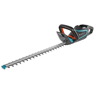 GARDENA accuheggenschaar PowerCut Li-40/60: accuheggensnoeier met meslengte 60 cm, ergonomische handgreep, stootbesch. voor messen, intuïtief toetsenblok, levering zonder accu en oplader (9860-55).