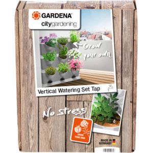Gardena NatureUp. verticale bewateringsset met kraanaansluiting: Bewateringsset voor tot 27 planten, onzichtbare bewatering, aansluitmogelijkheid voor bewateringscomputer (13156-20)