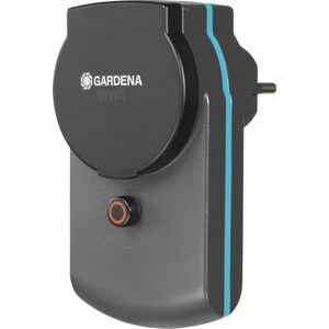 Gardena smart Power Adapter: Schakelbare adapter voor buiten voor koppeling van willekeurige elektrische apparaten met het Gardena smart system, bijvoorbeeld voor pompen of lampen (19095-20), donkergrijs, zwart, turkoois