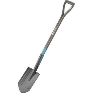 GARDENA NatureLine spitse spade: Gecoate tuinspade voor omgraven en spitten, steel van FSC-gecertificeerd essenhout, D-handgreep (17001-20)