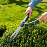 GARDENA PrecisionCut heggenschaar: Ergonomische tuinschaar voor nauwkeurig snoeiwerk, 18 cm, speciale Z-vorm, schokabsorberend (12302-20)