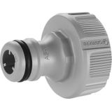 Gardena kraanverbindingsstuk 26,5 mm (G 3/4 inch): Adapter voor het aansluiten van een waterslang, Anti-Splash technologie, vorstbestendig, Original Gardena System, losse verpakking (18221-20)