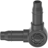 Gardena Micro-Drip-systeem L-stuk 4,6 mm (3/16 inch): Voor richtingswijziging van 90° van verdeel- en druppelbuizen, voor knikloze installatie, met Easy & Flexible-verbindingstechniek (13212-20)