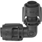 Gardena Micro-Drip-systeem L-stuk 13 mm (1/2 inch): Buisverbinder voor richtingswijziging van de 13 mm aanvoerbuis, montage zonder gereedschap, herbruikbaar (13202-20)