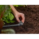 Gardena Micro-Drip-systeem L-stuk 13 mm (1/2 inch): Buisverbinder voor richtingswijziging van de 13 mm aanvoerbuis, montage zonder gereedschap, herbruikbaar (13202-20)