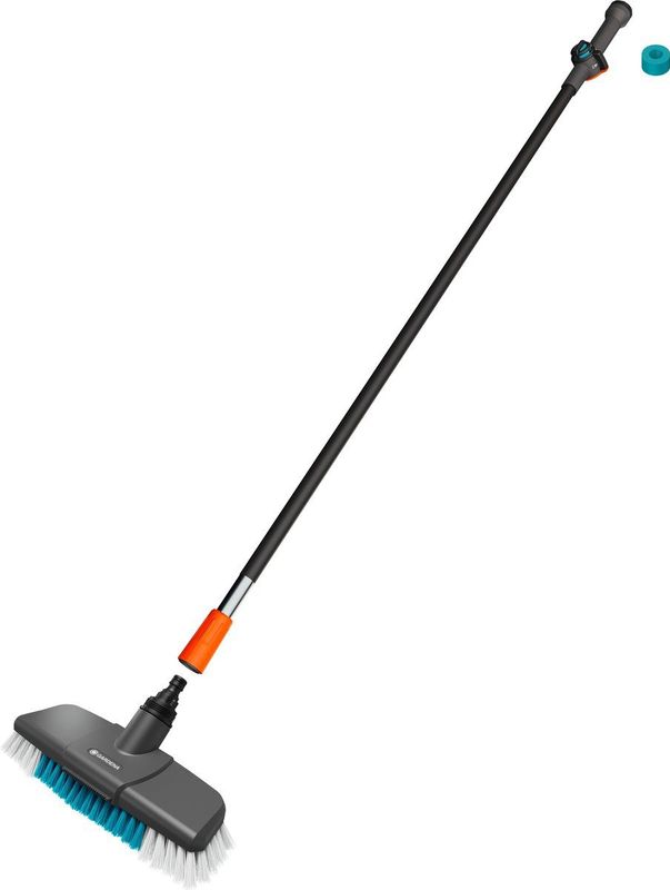 Gardena - Cleansystem Wasch-Set mit Stiel hard, Reinigungsset für größere, unempfindliche Flächen