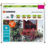 Gardena city gardening set voor balkonbesproeiing: set voor het volautomatisch besproeien tot 6 bloembakken, 13 programma's (1407-20)
