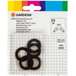 Gardena 05300-20 vlakke afdichting: Speciale afdichtring als reserveonderdeel voor Gardena kraanaansluitingen, kraanstukken uit het profi-system en 2-weg-ventielen