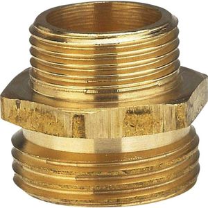 Gardena Messing schroefdraadnippel | verkleind | 26,5 mm (G 3/4") / 21 mm (G 1/2") - 7262-20 - 7262-20