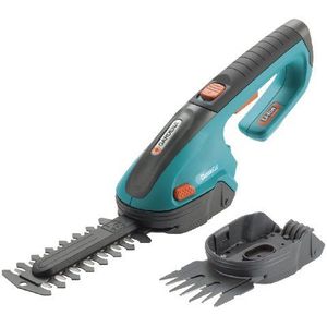 Gardena Set accu-gras- en buxusschaar ClassicCut: struik- en gazonrandschaar met 8 cm maaibreedte en 12,5 cm snijlengte, voor maximaal 800 m gazonrand, incl. mesbescherming en oplader (8887-20)