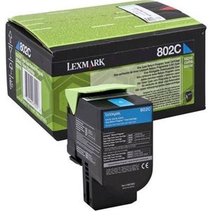 Lexmark 80C2XCE tonercartridge 1 stuk(s) Origineel Cyaan