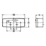 Hella achterlicht 158x64x51 links