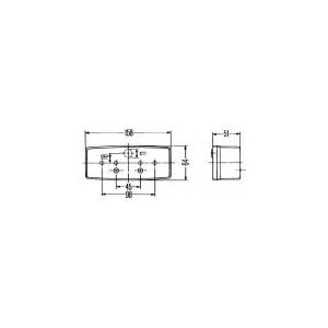 Anhänger-Rückleuchte Rückleuchte, Bremslicht, Blinker hinten, links 12 v, 24 v - Hella