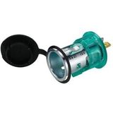 Stekkerdoos - Groen - Platte Stekker - 2 Contacten - 12V